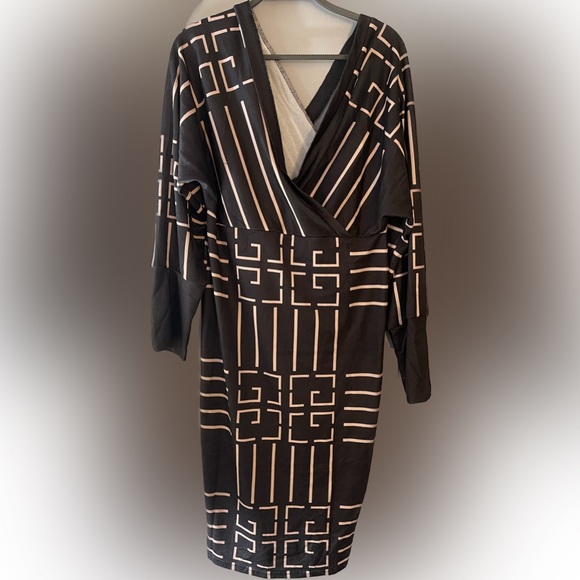 Black and gold dress L no tag - Picture 1 of 1